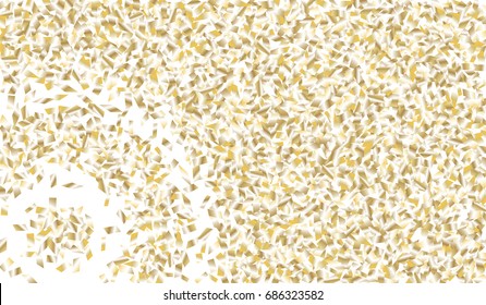 Confetti Isolated on White Background. Backdrop Can Be Removed and Changed to Any Other. Vector Pattern for Greeting Card or Poster