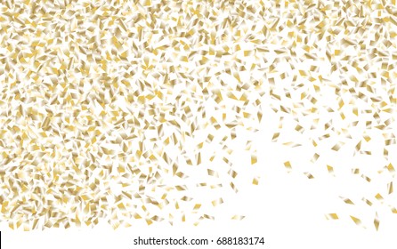 Confetti Isolated on White Background. Backdrop Can Be Removed and Changed to Any Other. Vector Pattern for Greeting Card or Poster
