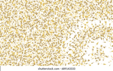 Confetti Isolated on White Background. Backdrop Can Be Removed and Changed to Any Other. Vector Pattern for Greeting Card or Poster