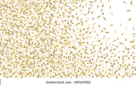 Confetti Isolated on White Background. Backdrop Can Be Removed and Changed to Any Other. Vector Pattern for Greeting Card or Poster
