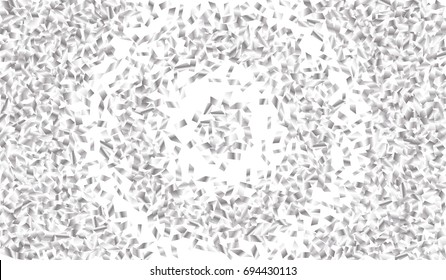 Confetti Isolated on White Background. Backdrop Can Be Removed and Changed to Any Other. Vector Pattern for Greeting Card or Poster