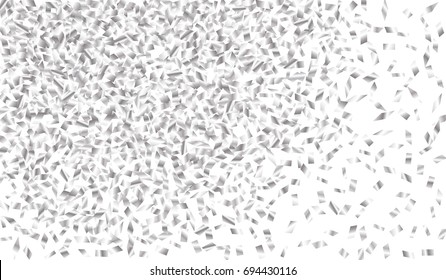 Confetti Isolated on White Background. Backdrop Can Be Removed and Changed to Any Other. Vector Pattern for Greeting Card or Poster