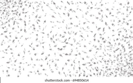 Confetti Isolated on White Background. Backdrop Can Be Removed and Changed to Any Other. Vector Pattern for Greeting Card or Poster