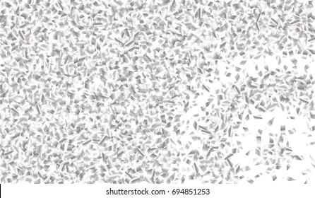 Confetti Isolated on White Background. Backdrop Can Be Removed and Changed to Any Other. Vector Pattern for Greeting Card or Poster