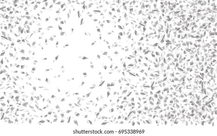 Confetti Isolated on White Background. Backdrop Can Be Removed and Changed to Any Other. Vector Pattern for Greeting Card or Poster