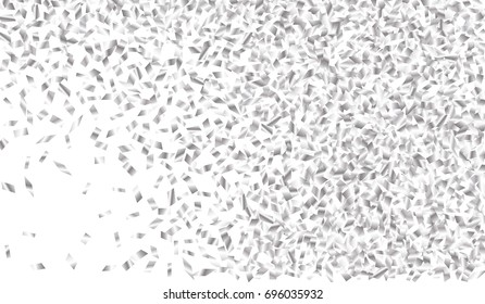 Confetti Isolated on White Background. Backdrop Can Be Removed and Changed to Any Other. Vector Pattern for Greeting Card or Poster