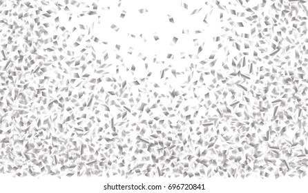 Confetti Isolated on White Background. Backdrop Can Be Removed and Changed to Any Other. Vector Pattern for Greeting Card or Poster