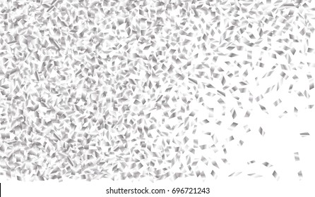 Confetti Isolated on White Background. Backdrop Can Be Removed and Changed to Any Other. Vector Pattern for Greeting Card or Poster