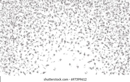 Confetti Isolated on White Background. Backdrop Can Be Removed and Changed to Any Other. Vector Pattern for Greeting Card or Poster