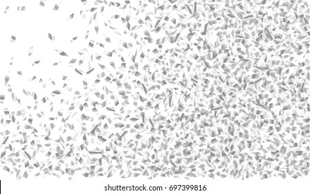 Confetti Isolated on White Background. Backdrop Can Be Removed and Changed to Any Other. Vector Pattern for Greeting Card or Poster