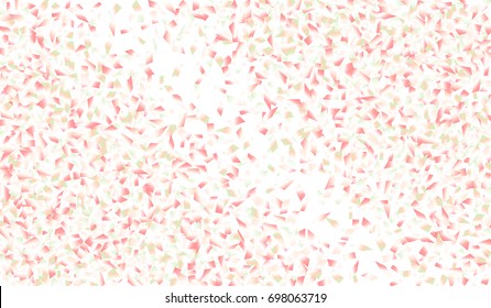 Confetti Isolated on White Background. Backdrop Can Be Removed and Changed to Any Other. Vector Pattern for Greeting Card or Poster