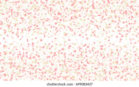 Confetti Isolated on White Background. Backdrop Can Be Removed and Changed to Any Other. Vector Pattern for Greeting Card or Poster