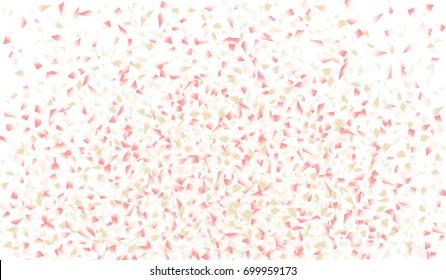 Confetti Isolated on White Background. Backdrop Can Be Removed and Changed to Any Other. Vector Pattern for Greeting Card or Poster