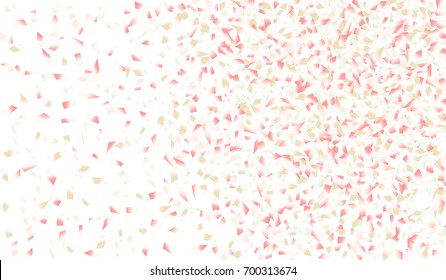 Confetti Isolated on White Background. Backdrop Can Be Removed and Changed to Any Other. Vector Pattern for Greeting Card or Poster