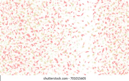 Confetti Isolated on White Background. Backdrop Can Be Removed and Changed to Any Other. Vector Pattern for Greeting Card or Poster