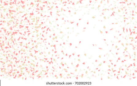 Confetti Isolated on White Background. Backdrop Can Be Removed and Changed to Any Other. Vector Pattern for Greeting Card or Poster