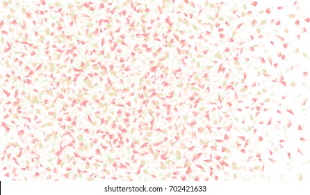 Confetti Isolated on White Background. Backdrop Can Be Removed and Changed to Any Other. Vector Pattern for Greeting Card or Poster