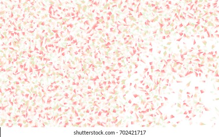 Confetti Isolated on White Background. Backdrop Can Be Removed and Changed to Any Other. Vector Pattern for Greeting Card or Poster