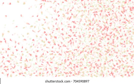 Confetti Isolated on White Background. Backdrop Can Be Removed and Changed to Any Other. Vector Pattern for Greeting Card or Poster