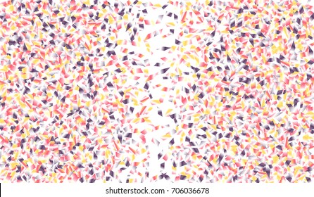 Confetti Isolated on White Background. Backdrop Can Be Removed and Changed to Any Other. Vector Pattern for Greeting Card or Poster