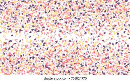 Confetti Isolated on White Background. Backdrop Can Be Removed and Changed to Any Other. Vector Pattern for Greeting Card or Poster