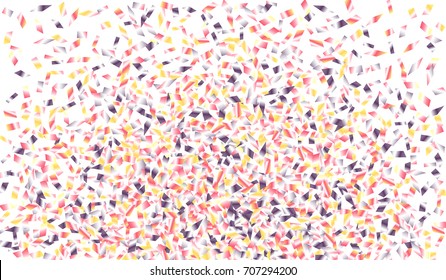 Confetti Isolated on White Background. Backdrop Can Be Removed and Changed to Any Other. Vector Pattern for Greeting Card or Poster