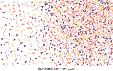 Confetti Isolated on White Background. Backdrop Can Be Removed and Changed to Any Other. Vector Pattern for Greeting Card or Poster