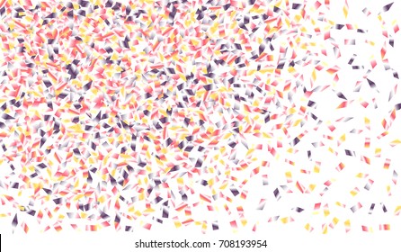 Confetti Isolated on White Background. Backdrop Can Be Removed and Changed to Any Other. Vector Pattern for Greeting Card or Poster