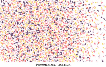 Confetti Isolated on White Background. Backdrop Can Be Removed and Changed to Any Other. Vector Pattern for Greeting Card or Poster