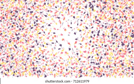 Confetti Isolated on White Background. Backdrop Can Be Removed and Changed to Any Other. Vector Pattern for Greeting Card or Poster