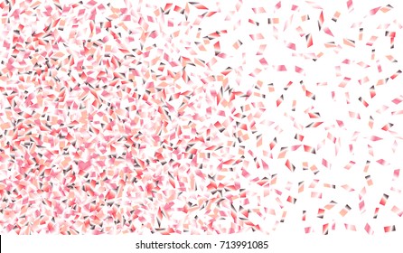 Confetti Isolated on White Background. Backdrop Can Be Removed and Changed to Any Other. Vector Pattern for Greeting Card or Poster