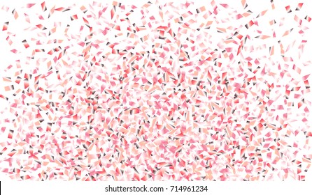 Confetti Isolated on White Background. Backdrop Can Be Removed and Changed to Any Other. Vector Pattern for Greeting Card or Poster