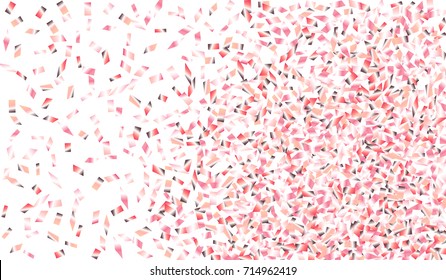 Confetti Isolated on White Background. Backdrop Can Be Removed and Changed to Any Other. Vector Pattern for Greeting Card or Poster