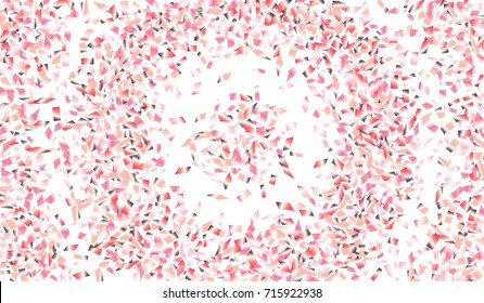 Confetti Isolated on White Background. Backdrop Can Be Removed and Changed to Any Other. Vector Pattern for Greeting Card or Poster