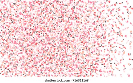 Confetti Isolated on White Background. Backdrop Can Be Removed and Changed to Any Other. Vector Pattern for Greeting Card or Poster