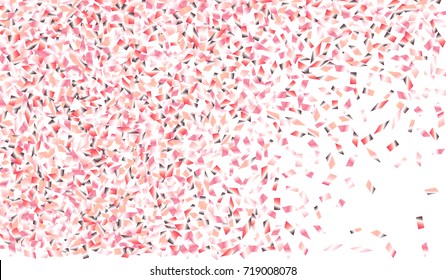 Confetti Isolated on White Background. Backdrop Can Be Removed and Changed to Any Other. Vector Pattern for Greeting Card or Poster