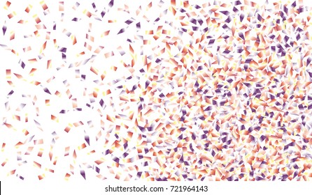 Confetti Isolated on White Background. Backdrop Can Be Removed and Changed to Any Other. Vector Pattern for Greeting Card or Poster