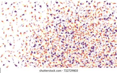 Confetti Isolated on White Background. Backdrop Can Be Removed and Changed to Any Other. Vector Pattern for Greeting Card or Poster
