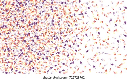 Confetti Isolated on White Background. Backdrop Can Be Removed and Changed to Any Other. Vector Pattern for Greeting Card or Poster
