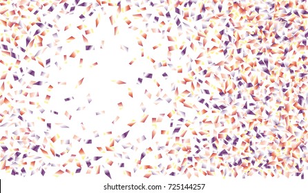 Confetti Isolated on White Background. Backdrop Can Be Removed and Changed to Any Other. Vector Pattern for Greeting Card or Poster