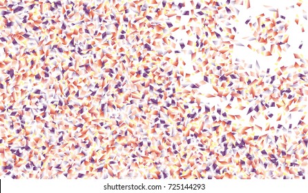 Confetti Isolated on White Background. Backdrop Can Be Removed and Changed to Any Other. Vector Pattern for Greeting Card or Poster