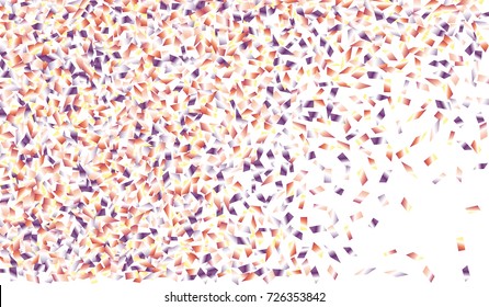 Confetti Isolated on White Background. Backdrop Can Be Removed and Changed to Any Other. Vector Pattern for Greeting Card or Poster