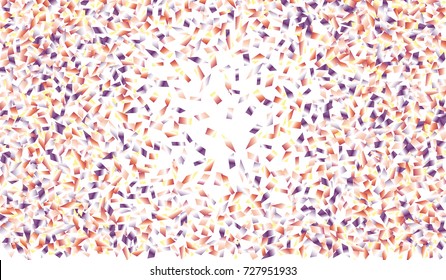 Confetti Isolated on White Background. Backdrop Can Be Removed and Changed to Any Other. Vector Pattern for Greeting Card or Poster