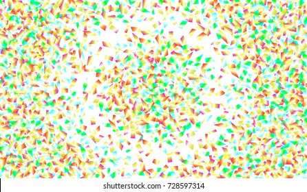Confetti Isolated on White Background. Backdrop Can Be Removed and Changed to Any Other. Vector Pattern for Greeting Card or Poster