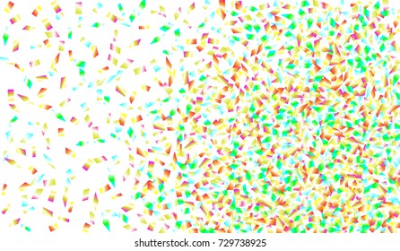 Confetti Isolated on White Background. Backdrop Can Be Removed and Changed to Any Other. Vector Pattern for Greeting Card or Poster