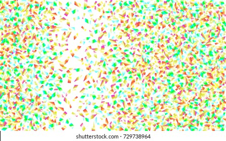 Confetti Isolated on White Background. Backdrop Can Be Removed and Changed to Any Other. Vector Pattern for Greeting Card or Poster