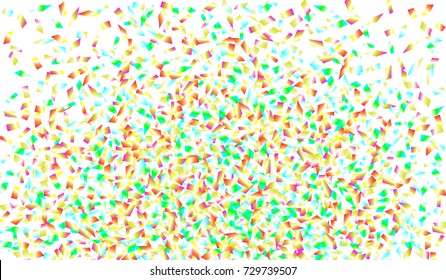 Confetti Isolated on White Background. Backdrop Can Be Removed and Changed to Any Other. Vector Pattern for Greeting Card or Poster
