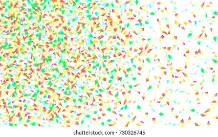 Confetti Isolated on White Background. Backdrop Can Be Removed and Changed to Any Other. Vector Pattern for Greeting Card or Poster
