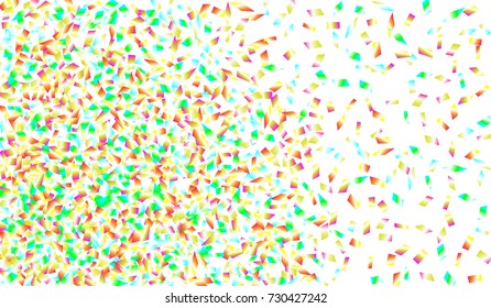 Confetti Isolated on White Background. Backdrop Can Be Removed and Changed to Any Other. Vector Pattern for Greeting Card or Poster