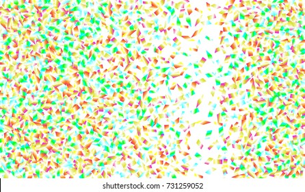 Confetti Isolated on White Background. Backdrop Can Be Removed and Changed to Any Other. Vector Pattern for Greeting Card or Poster